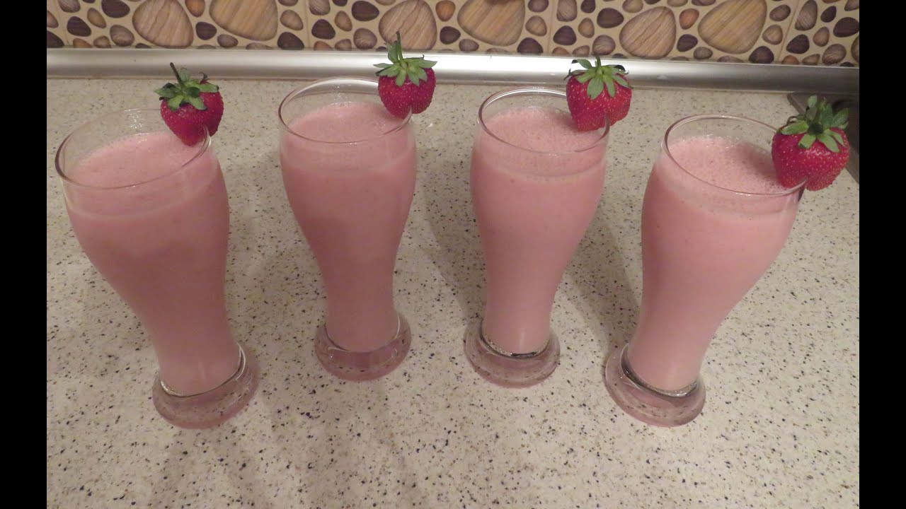 BANANA STRAWBERRY SUPER COCKTAIL / БАНАНО КЛУБНИЧНЫЙ СУПЕРКОКТЕЙЛЬ #cocktail #youtube #вкусно