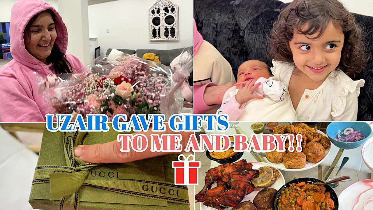 UZAIR GAVE GIFTS🎁 TO ME AND BABY  | FAMILY LUNCH