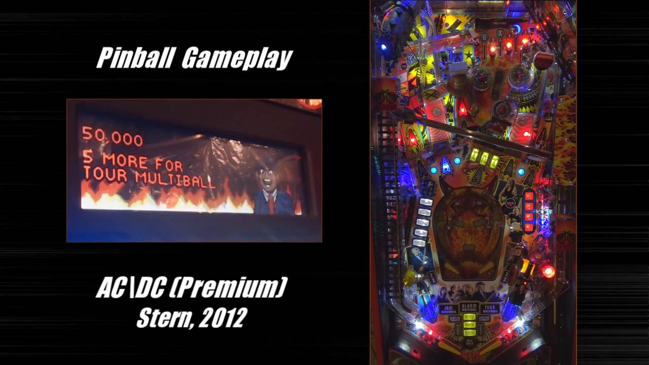 AC\DC Premium pinball machine gameplay + commentary