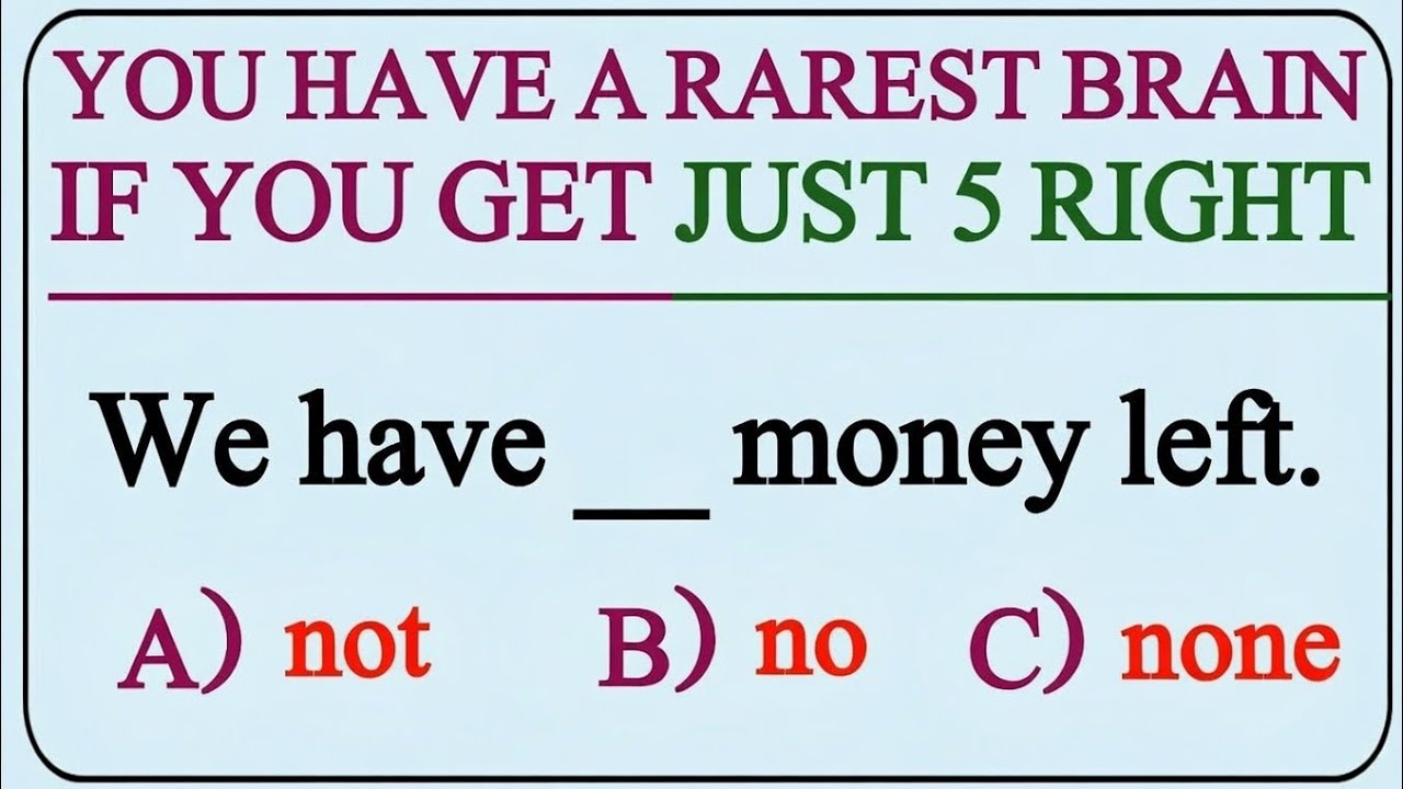 You Have a Rarest Brain If You Can Get Just 4 Right 😱 | Brain Test Challenge