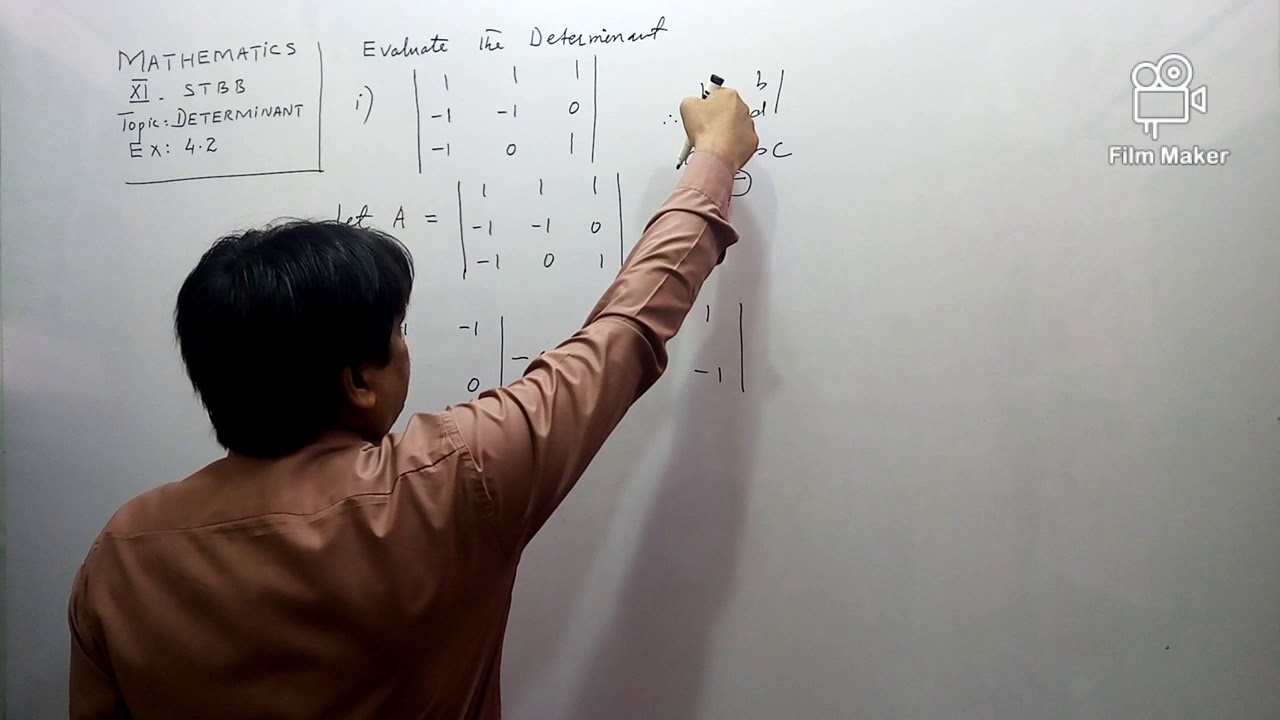 DETERMINANT EX : 4.2 LECTURE 1 OF 3