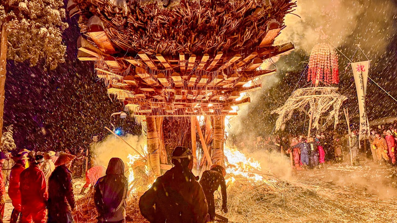 Japan’s Wildest Winter Festiva🔥 | Nozawa Onsen Dosojin Fire Festival & Shinkansen Trip