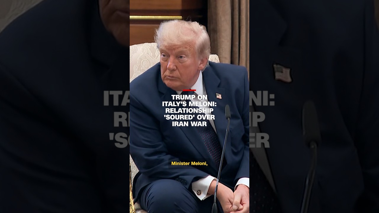 Trump on Italy&rsquo;s Meloni: Relationship &lsquo;soured&rsquo; over Iran war