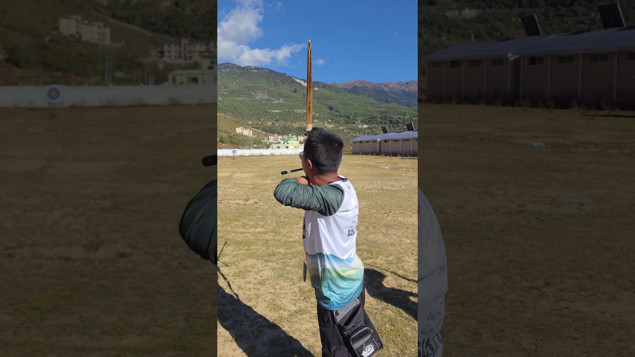 Archery practice at 50 metres target