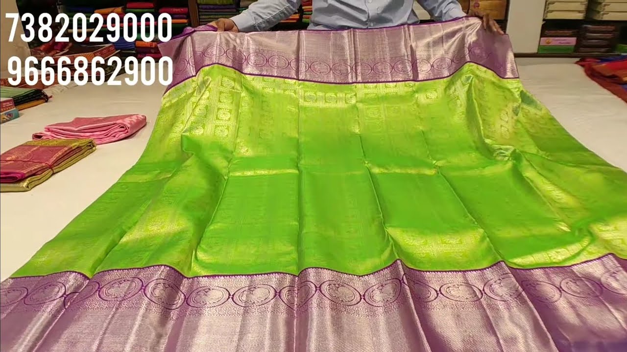 Latest wedding Pure Handloom kanchi pattu,kanchi kubera pattu, kanchi tissue sarees with Best price