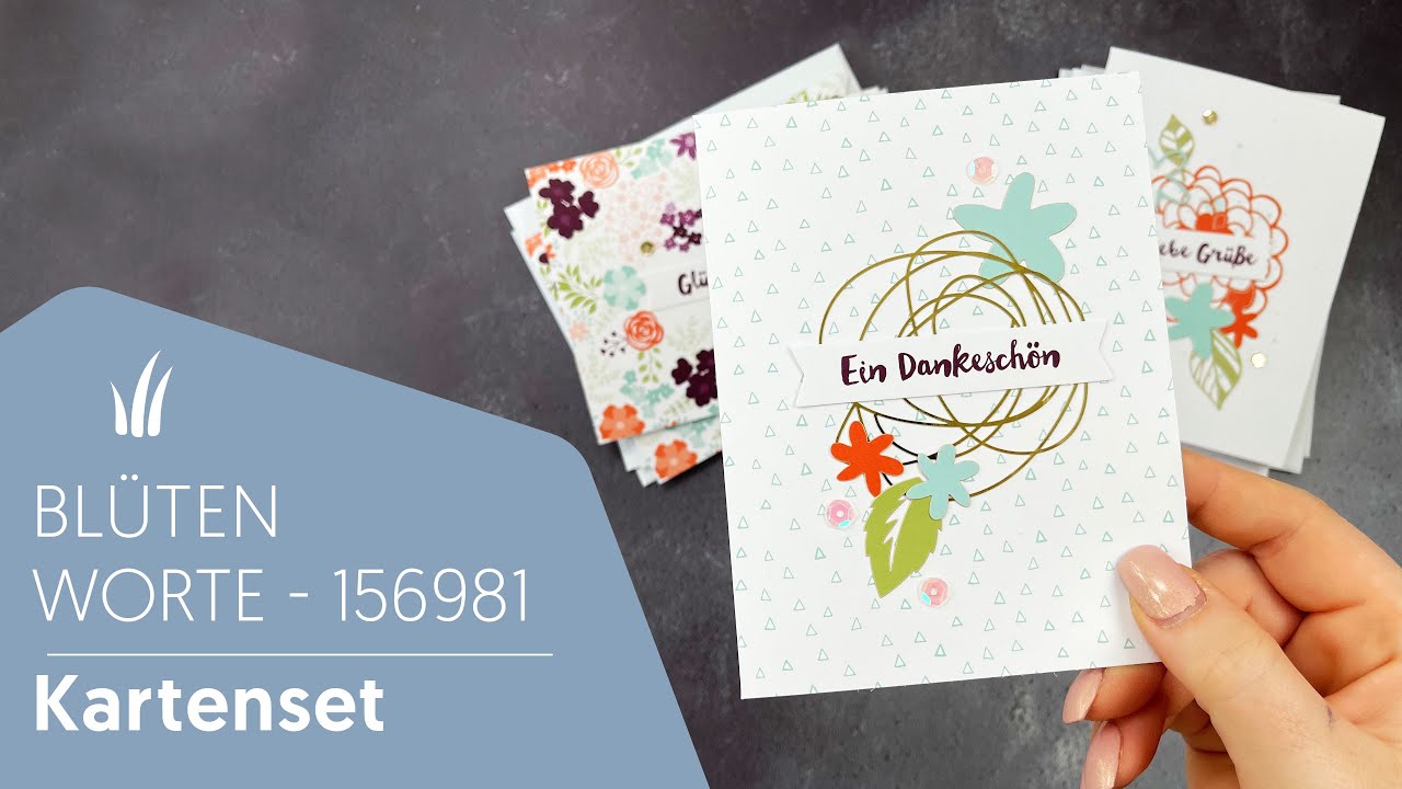 💐 Teil 10 | Kartenset Bl&uuml;tenworte | 156981 - vorgestellt