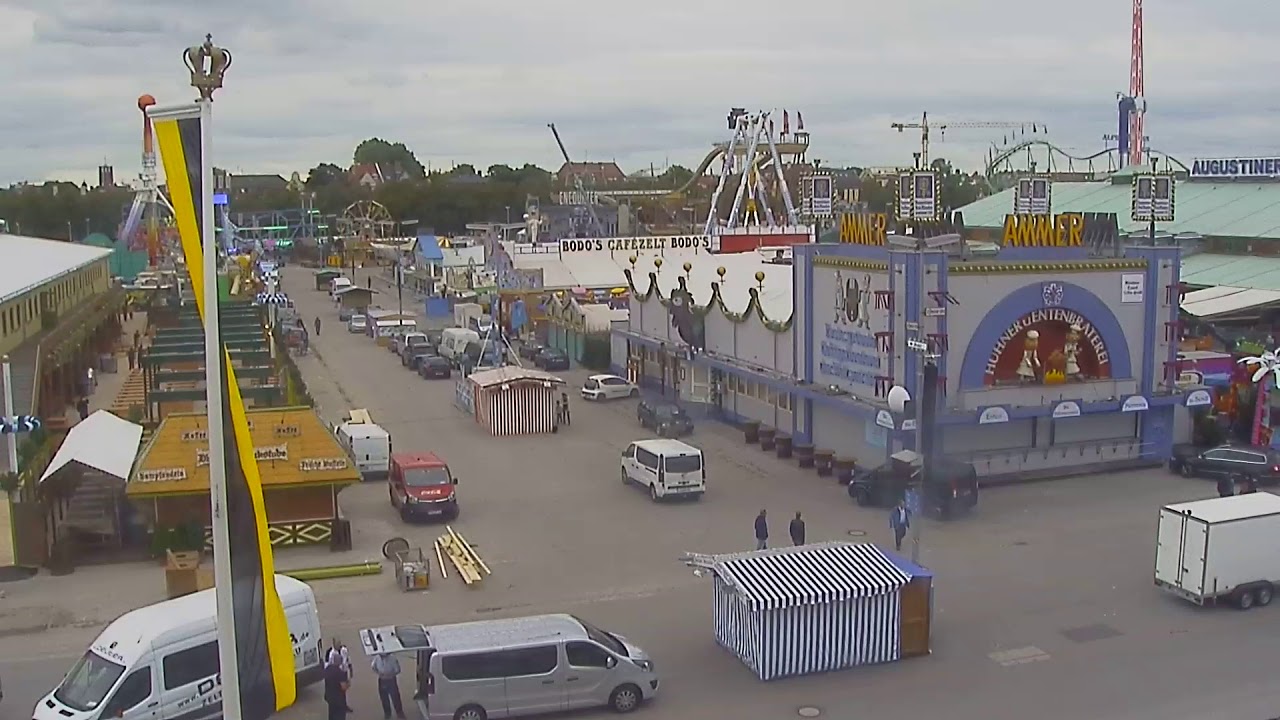 Oktoberfest 2017: Wiesn-Live-Webcam Wirtsbudenstraße