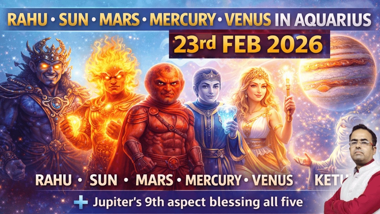Exclusive I Super Conjunction in Aquarius | 5 Planets + Jupiter Aspect | All 12 Ascendants