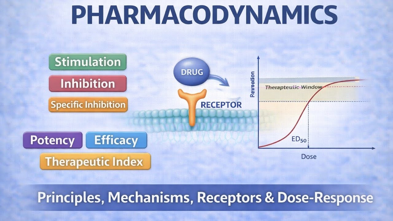 Pharmacodynamics by Dr.Rashid Iqbal MBBS MD #Pharmacodynamics#DrugAction