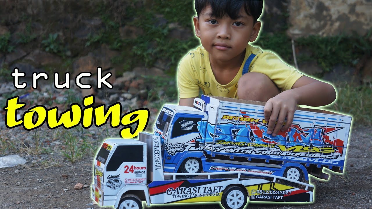 nambah lagi! koleksi truk towing proriders untuk dimas, buat gendong truk ditdim, bisa oleng juga