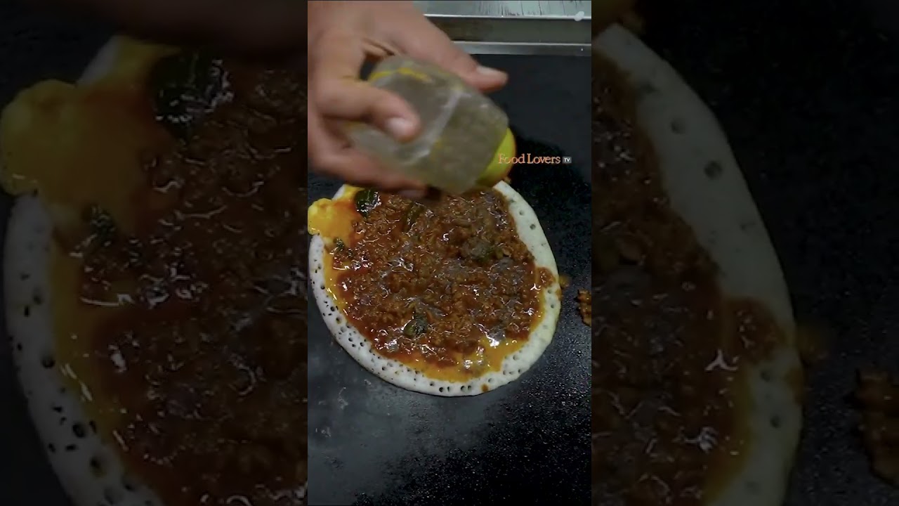 This Kari Dosa Is Incredibly Tasty! #bangalore #streetfood #food #foodvlog #foodloverstv #bengaluru