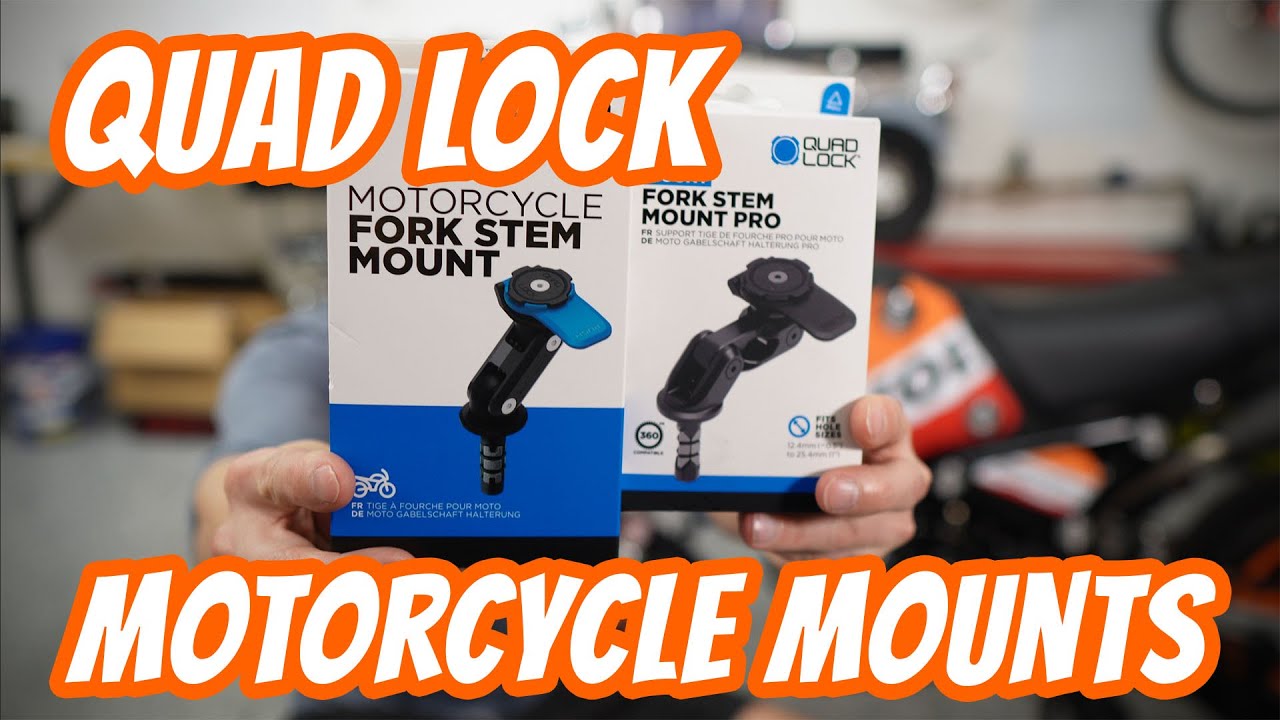Мотоциклетные крепления для телефонов Quad Lock на Honda Grom и Kawasaki ZX6R 636