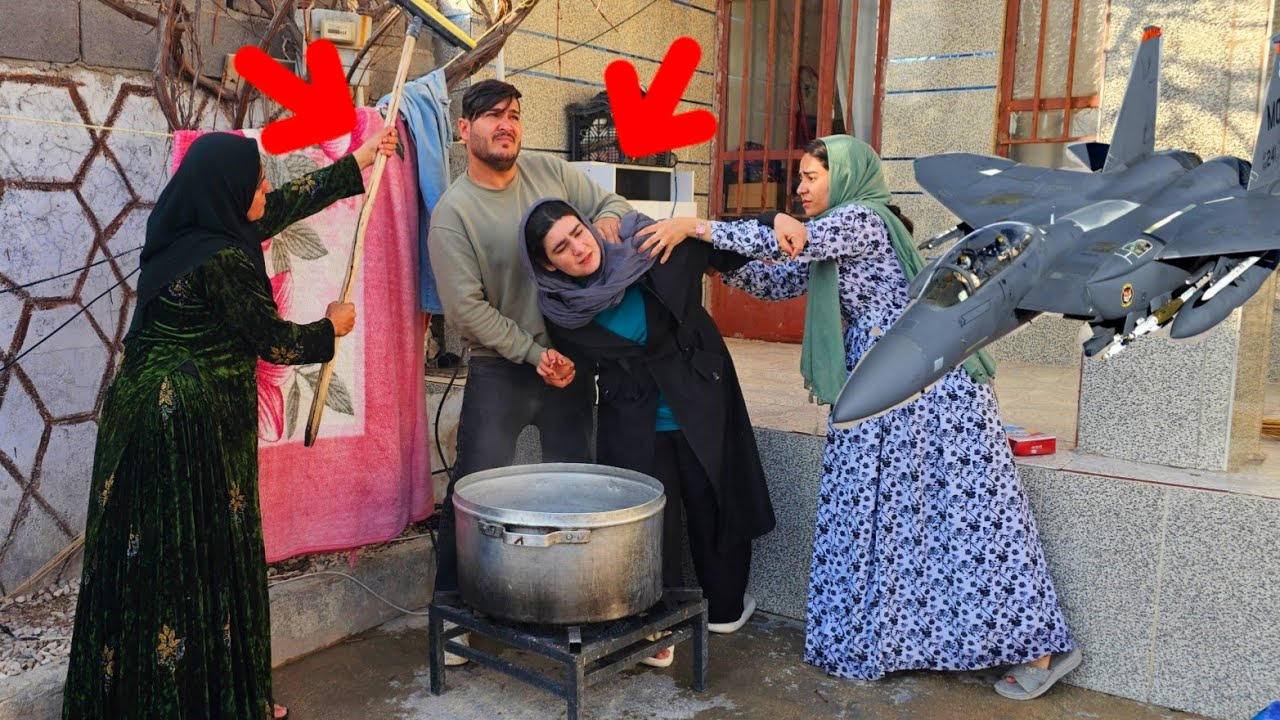 Nomadic Family Struggles During War