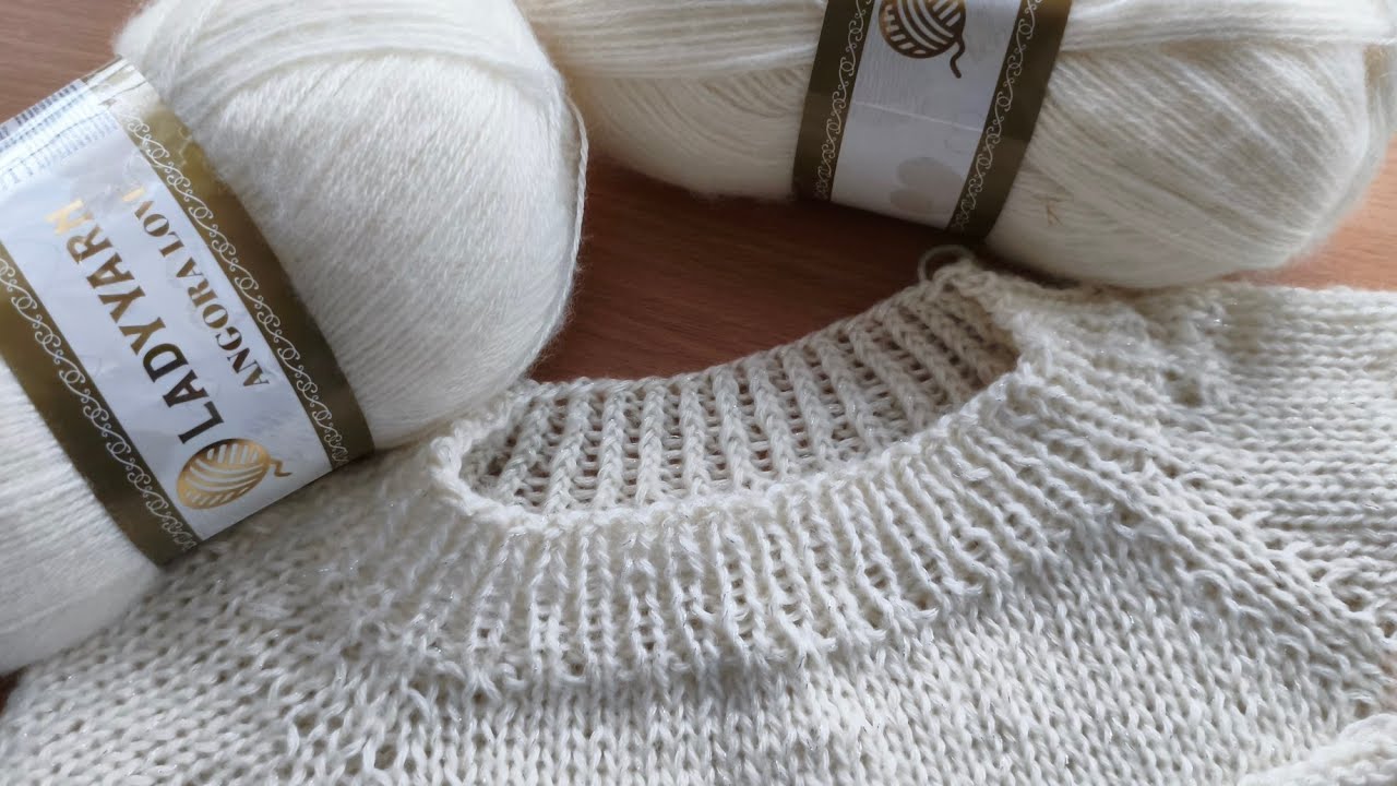 🧶💐Как начать вязать свитер регланом сверху вниз 🧥Как вязать укороченные ряды для свитера🧶👍