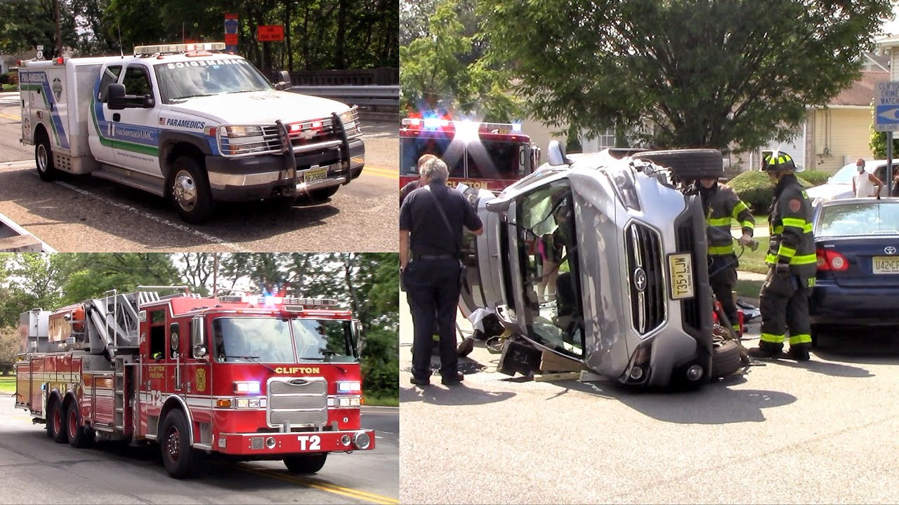 Clifton Fire Department Responding To A Rollover With Entrapment Normandy Rd 8-28-20