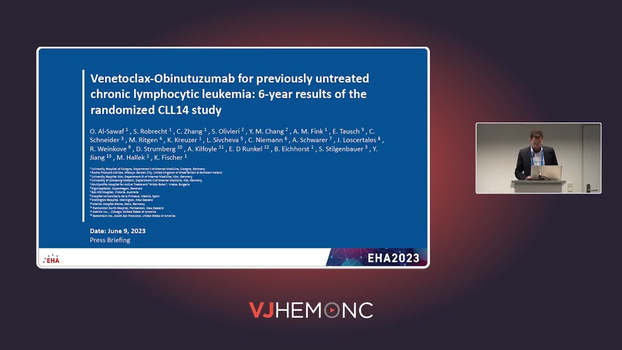 6-year results of CLL14: venetoclax-obinutuzumab for previously untreated CLL