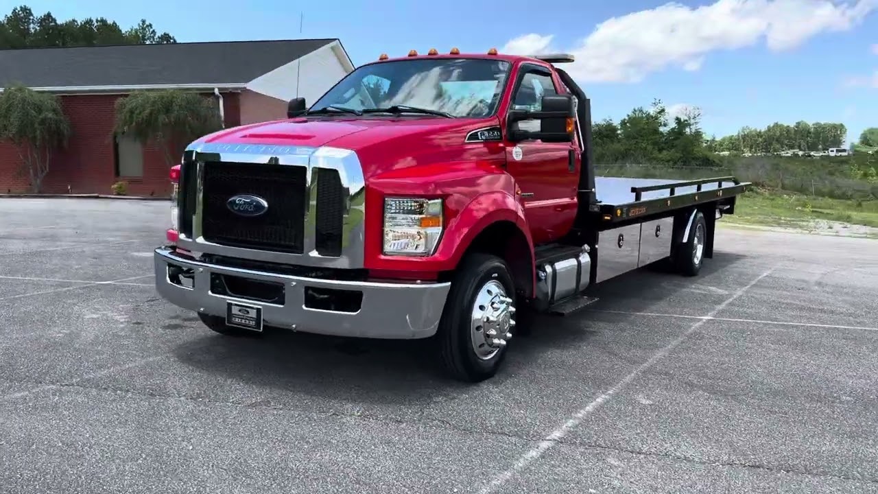 ПРОДАН - 2017 FORD F650 ROLLBACK TOW АВТОМОБИЛЬНЫЙ АВТОЭВАКУАТОР БОРТОВОЙ ПЛАТФОРМЫ ДИЗЕЛЬНЫЙ НА ...