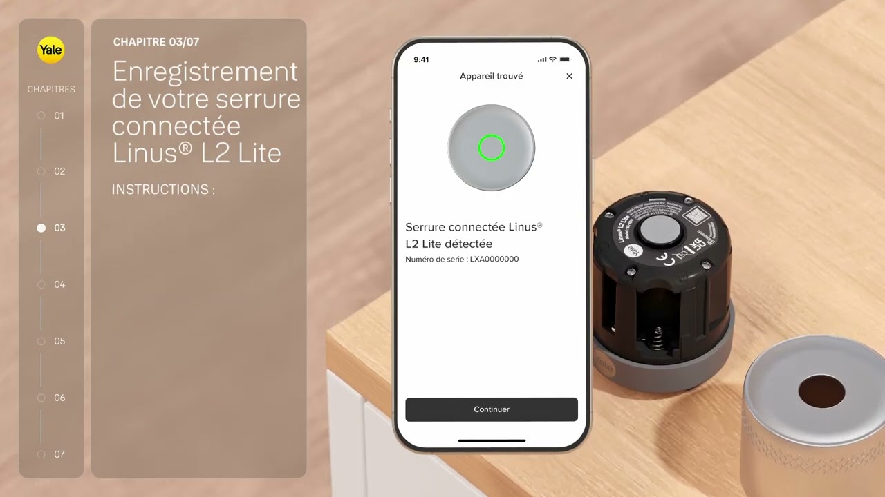 Vidéo d'installation Yale Linus L2 Lite   cylindre compatible