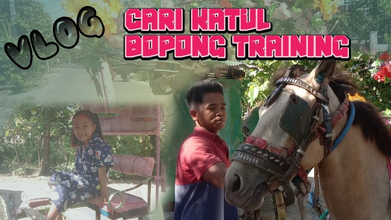 VLOG IKUTI KEGIATAN MAS TONGKI CARI KATUL SEKALIAN LATIH KUDA BOPONG UNTUK BENDI ANDONG