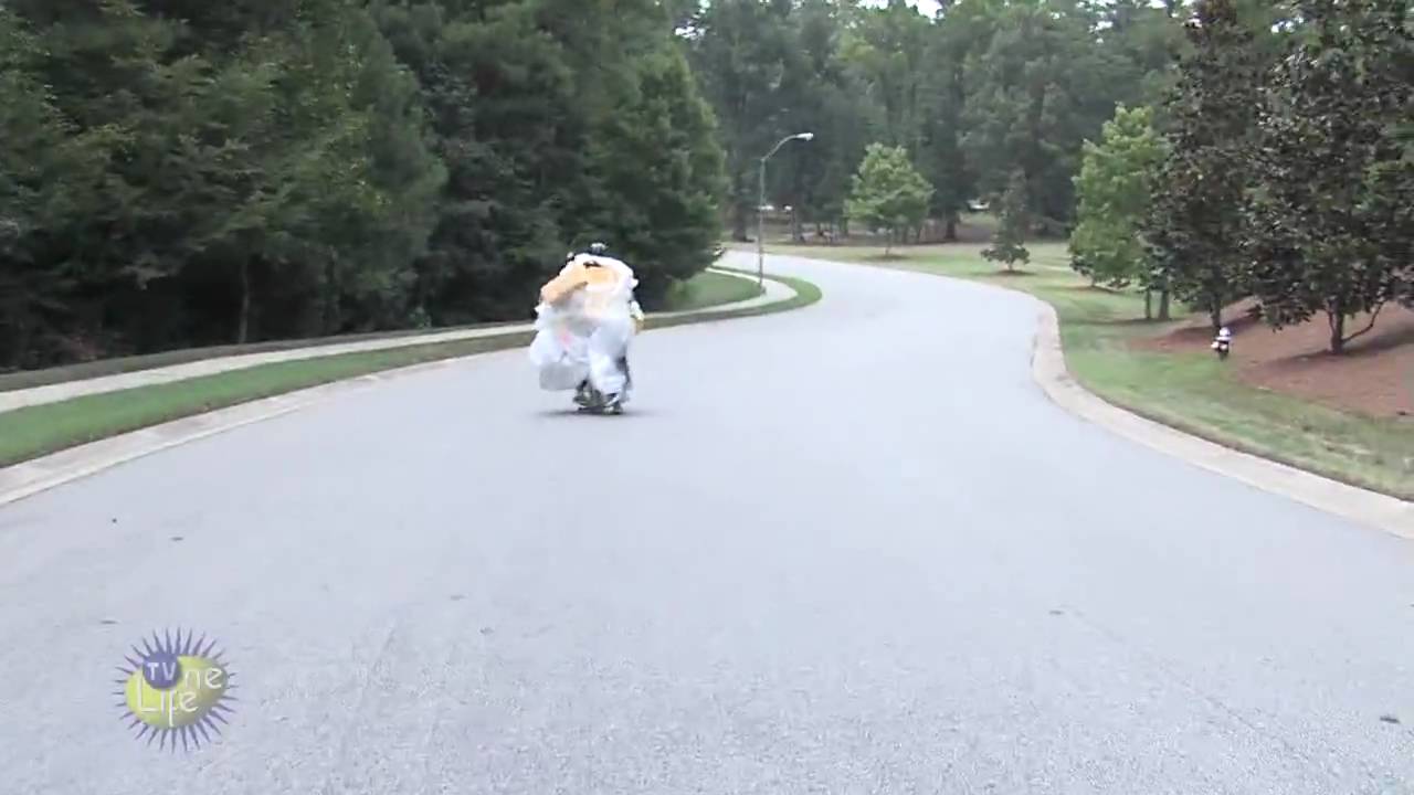 TV One Life - Safe Stunts - Tandem Downhill Skateboarding