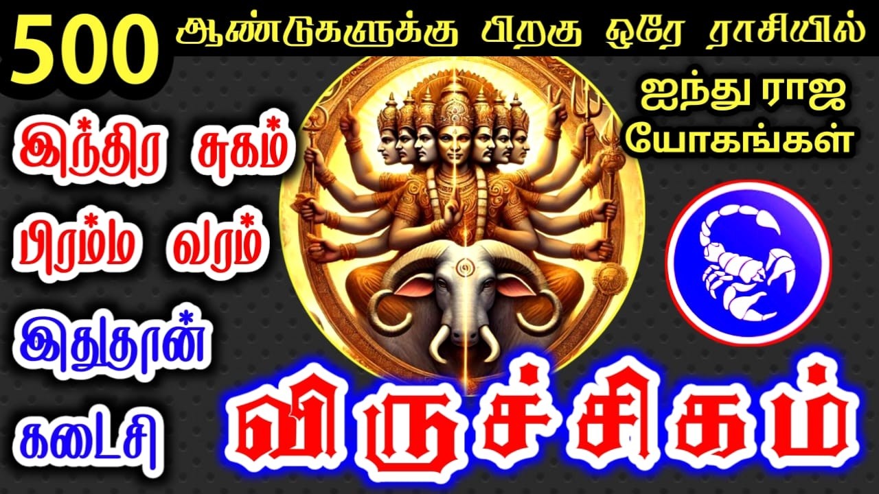 Viruchigam rasi palan விருச்சிகம் ராசிக்கு பலன்கள்