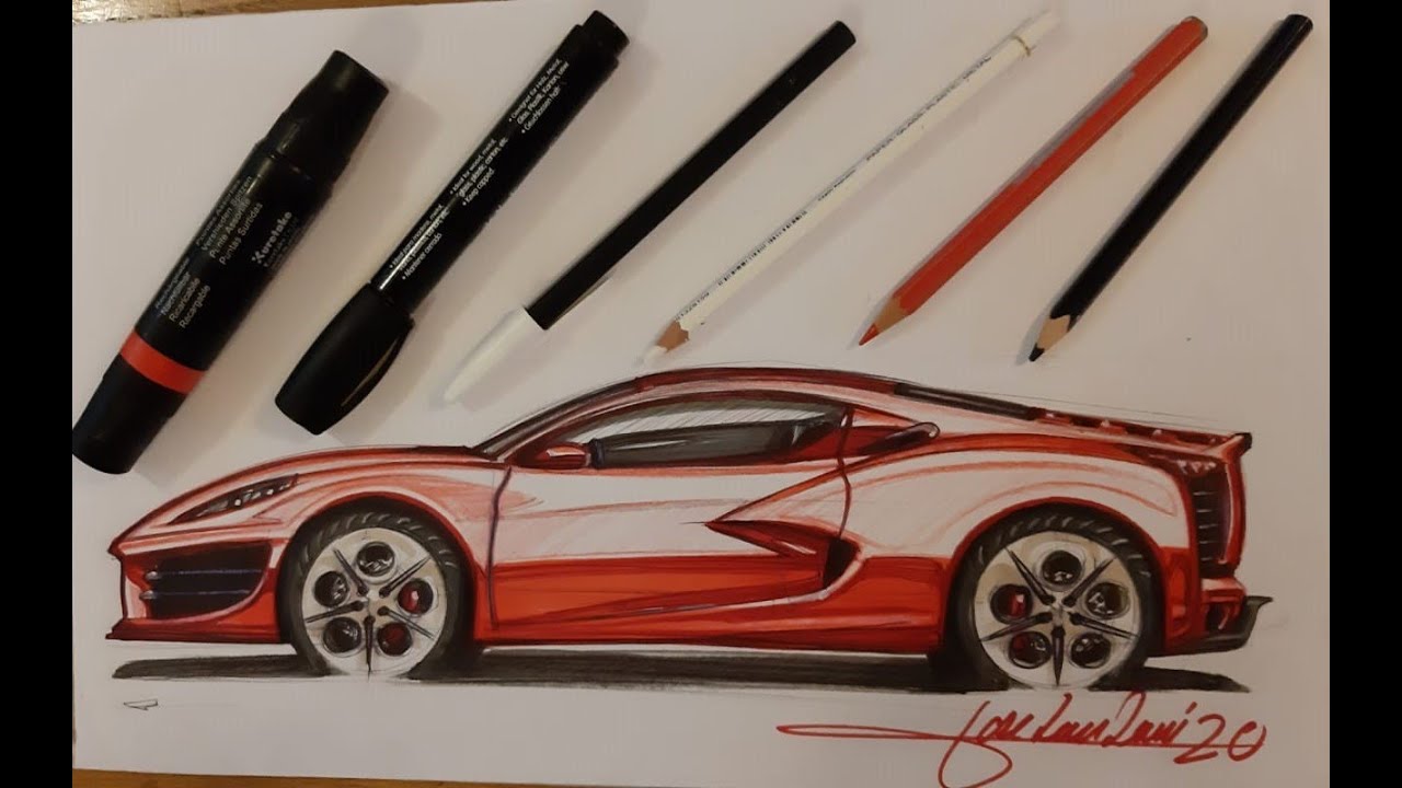 Como ilustrar (colorear) un auto/carro/coche