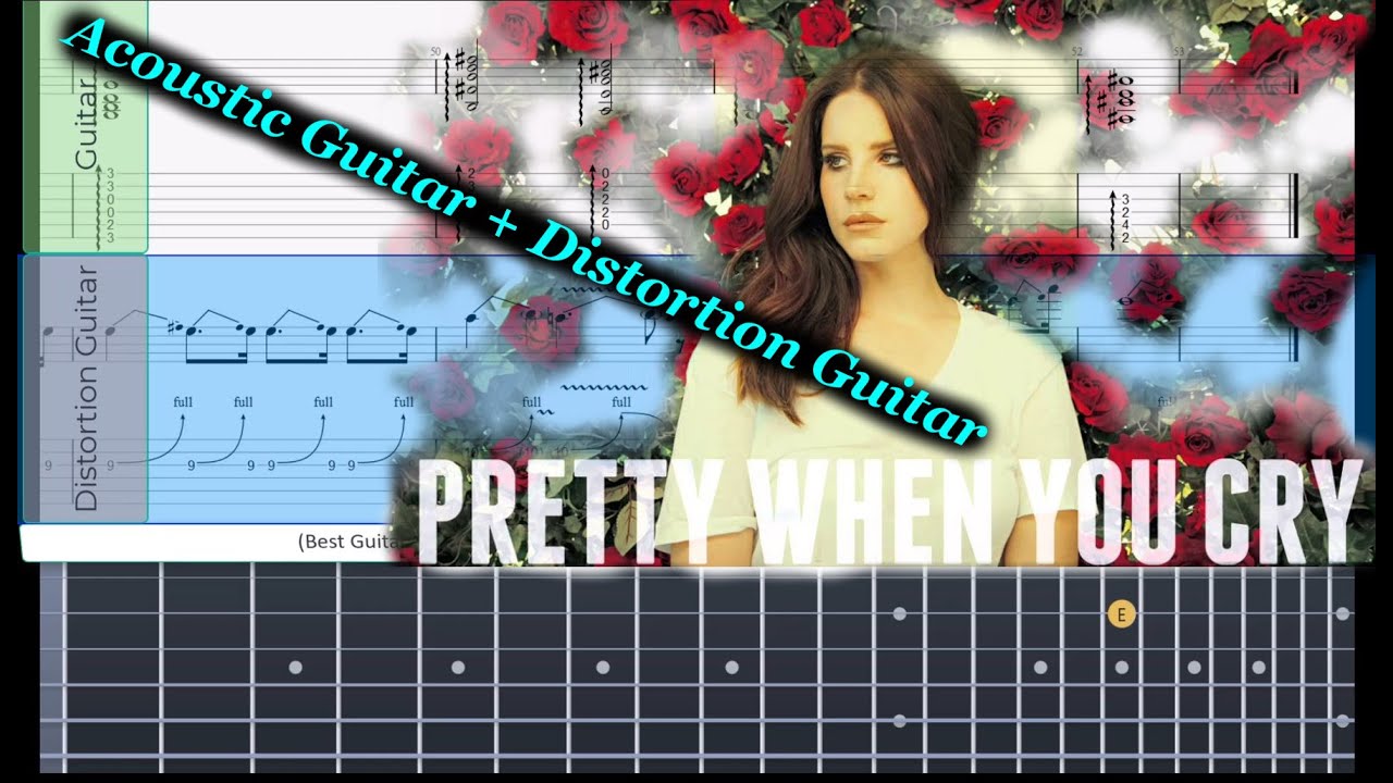 (Best Guitar Lesson) Lana Del Rey - Pretty When You Cry (2Guitars)