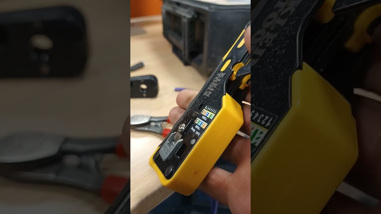 @KleinToolsVideo pass thru rj45 crimper, punch down tool and 160mm cable cutters #kleintools