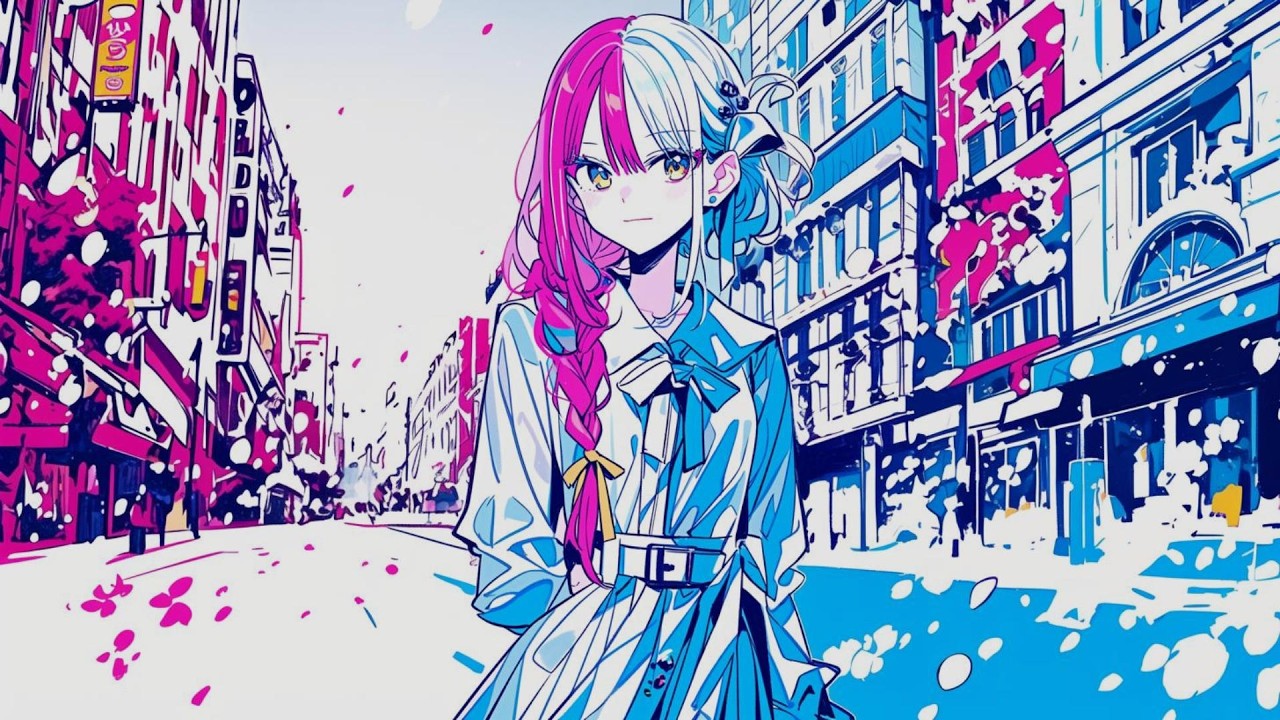 No copy right music - Soft & Calm Neon Melodies In Symmetrical City  | For Work&Walking