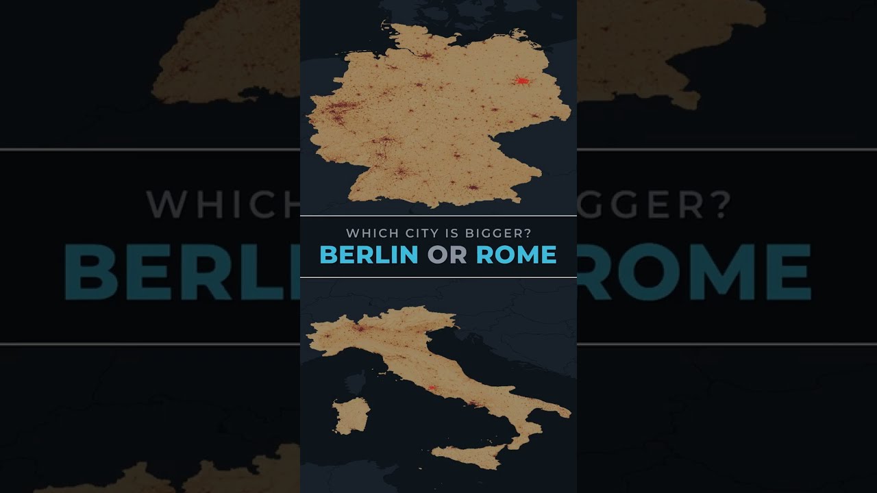 BERLIN vs ROME &mdash; Which city has more people?