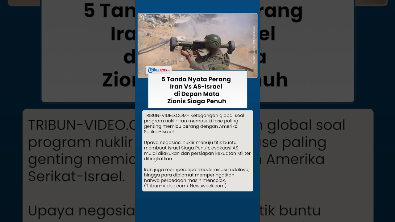 Siaga Tinggi! Ini 5 Tanda Perang Iran Vs AS-Israel Sudah di Depan Mata: Timur Tengah Panas