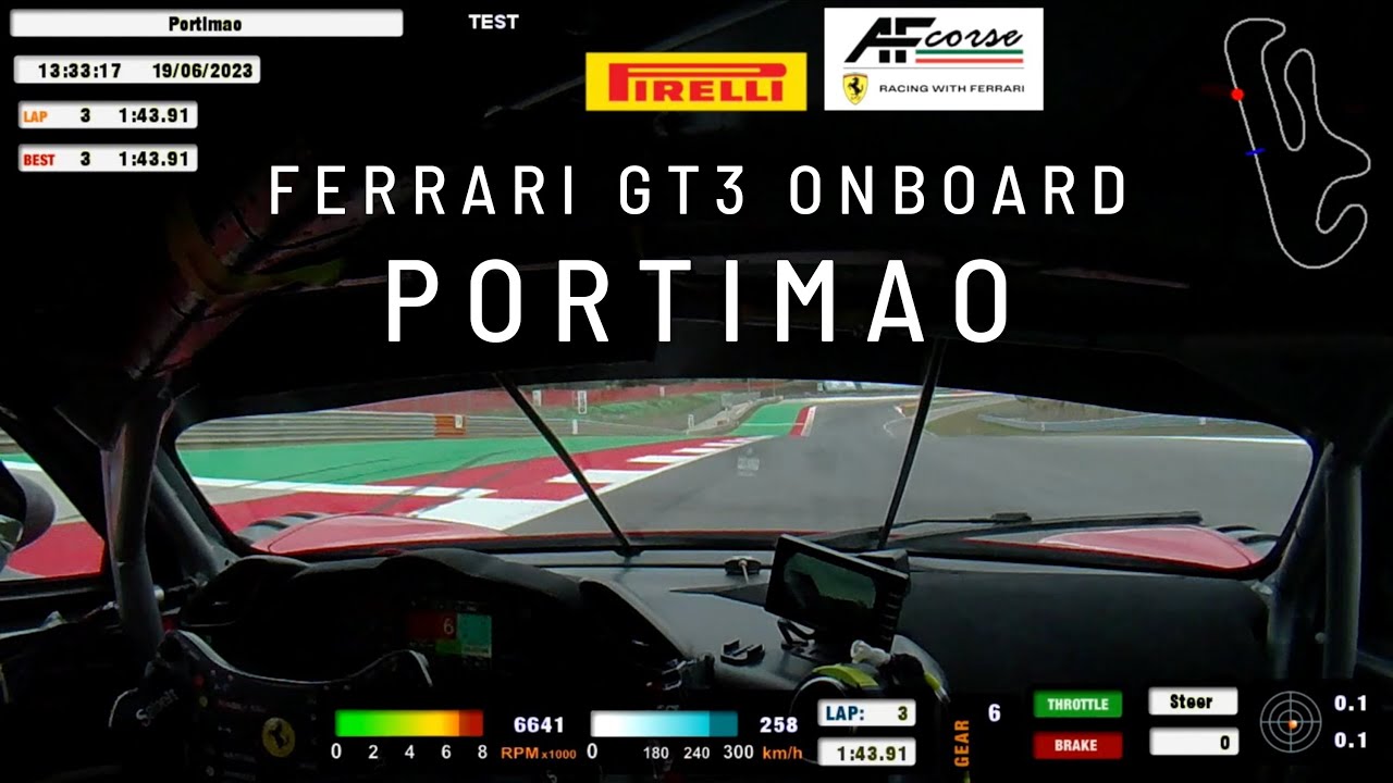 Portimao Onboard 2023 - Ferrari 488 GT3 Evo