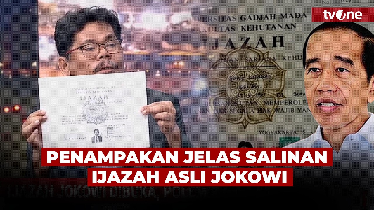 Tanpa Sensor! Penampakan Salinan Ijazah Jokowi, Mirip yang Dipegang Roy Suryo | tvOne
