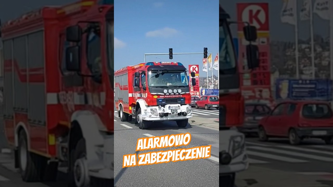 OSP BOLESTRASZYCE ALARMOWO NA ZABEZPIECZENIE REJONU JRG PRZEMYSL #shorts #firetruck #rescue #112