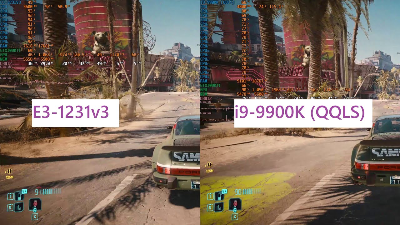 Intel Xeon E3-1231v3 vs. i9-9900K (QQLS) - Tested in 3 games - GTX 1080 TI - 1080P