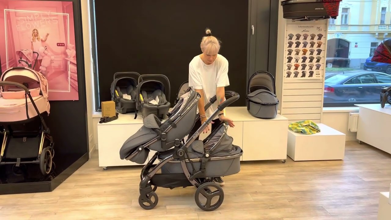 Kočárek Egg2 v provedení pro sourozence a pro dvojčata