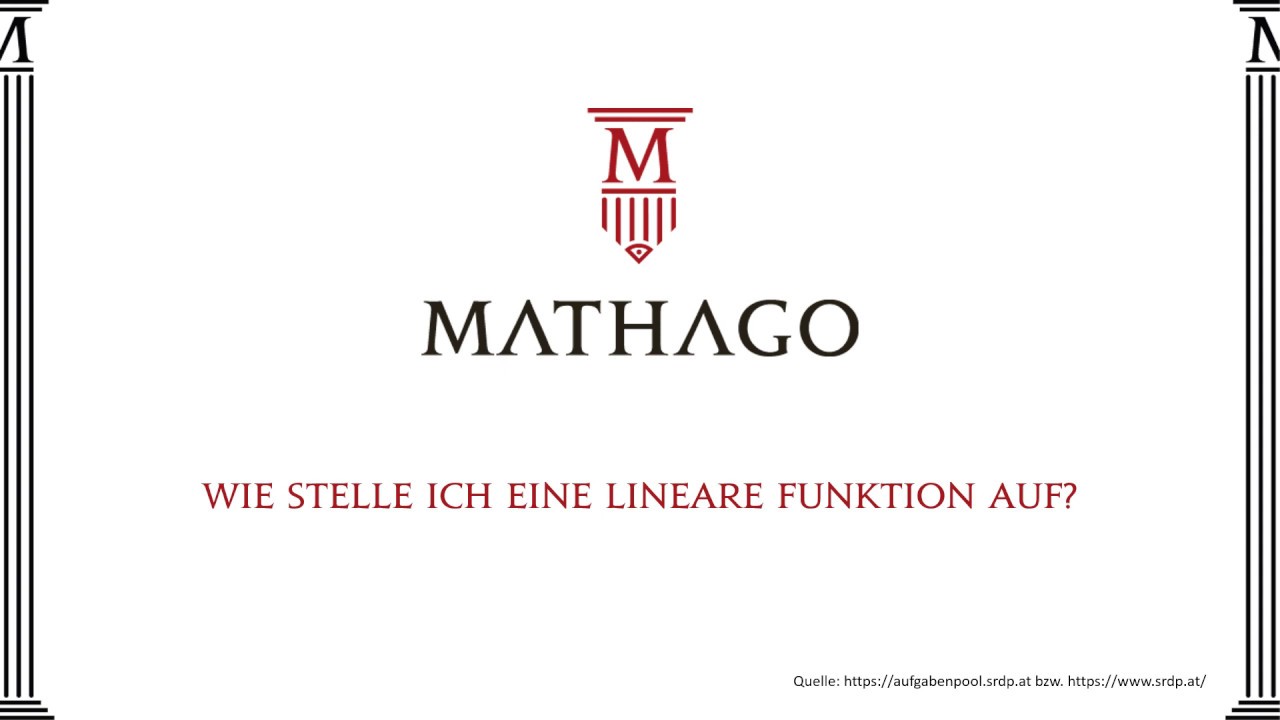 Wie stelle ich eine lineare Funktion auf - Mathago