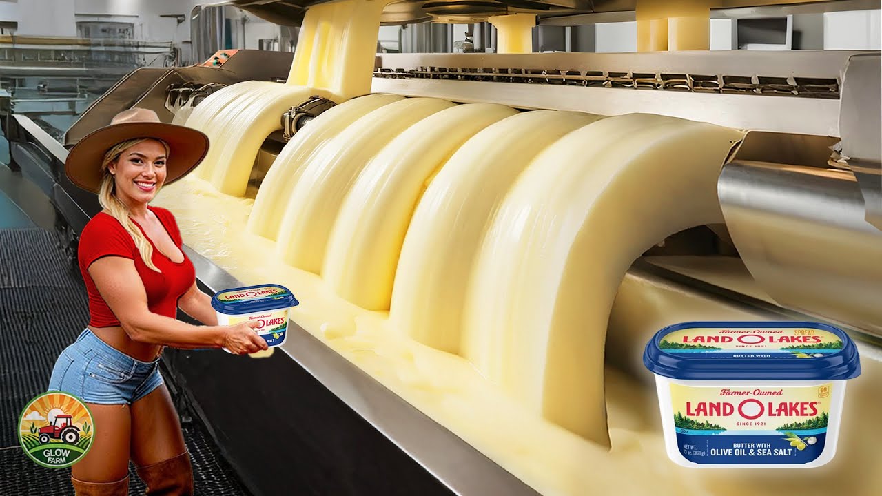 How Billions of Tons of Butter Are Made &ndash; Massive Butter Production In A Factory