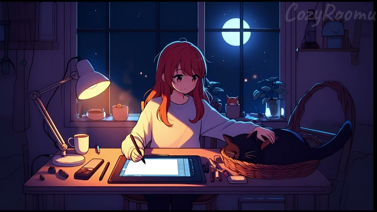 Cozy Lo-Fi Jazz at Night ☕🌙 | Calm & Relaxing Jazz