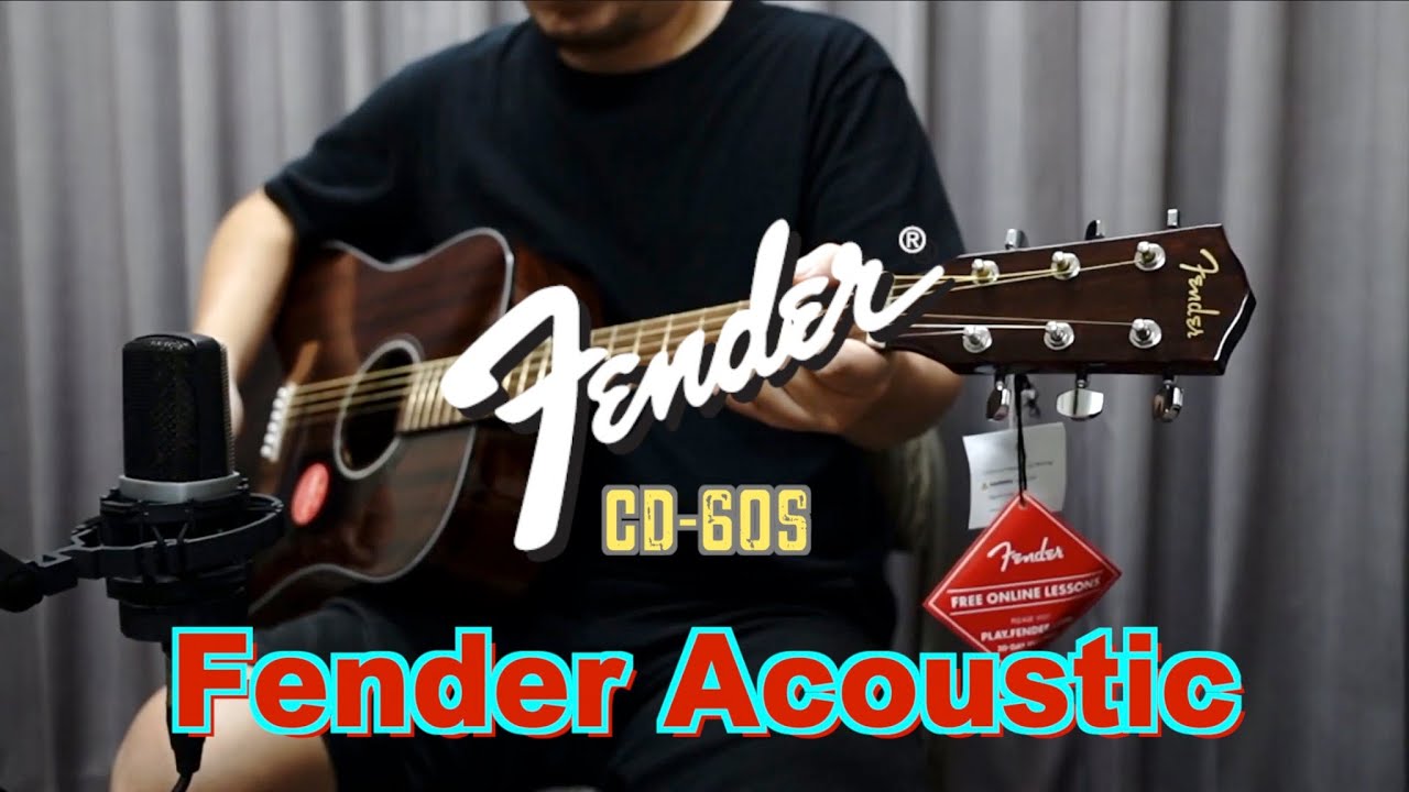 Fender Acoustic CD-60s Spruce vs All-Mahogany DEMO
