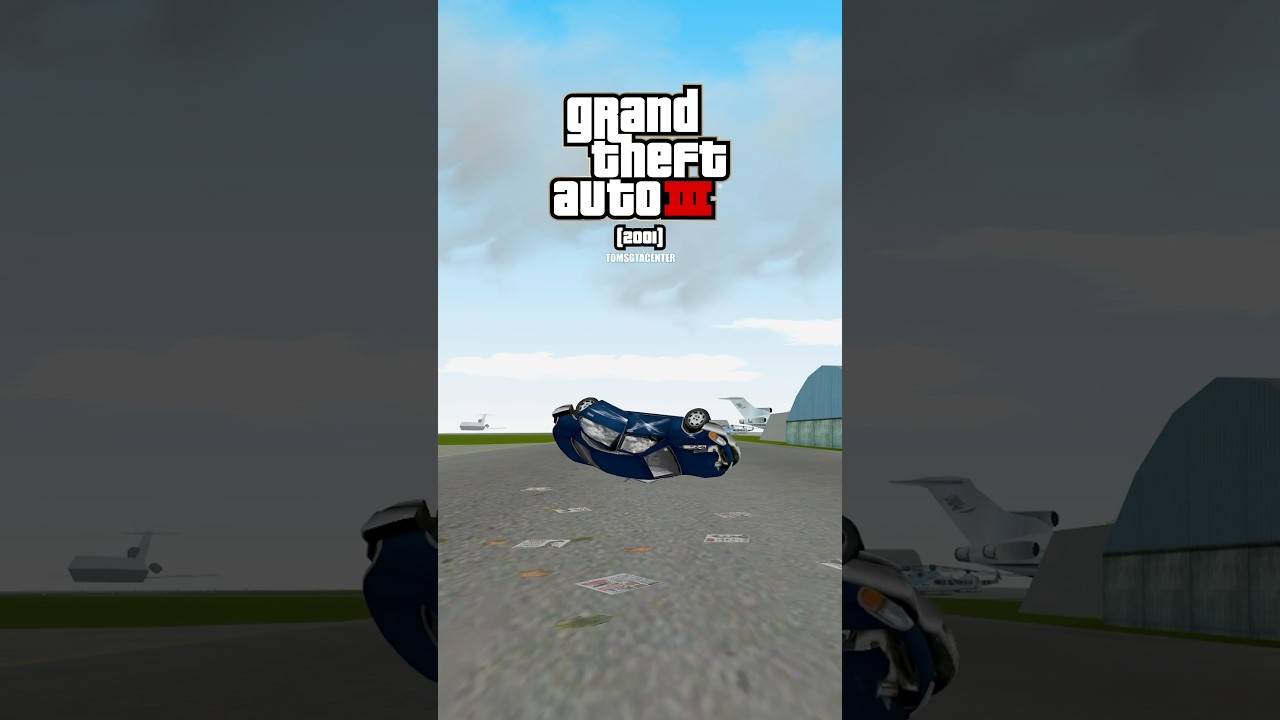 EVOLUTION of CAR ROLLOVER CRASH LOGIC in GTA GAMES!💥🚘 ​⁠@CJJBR #gta #gaming