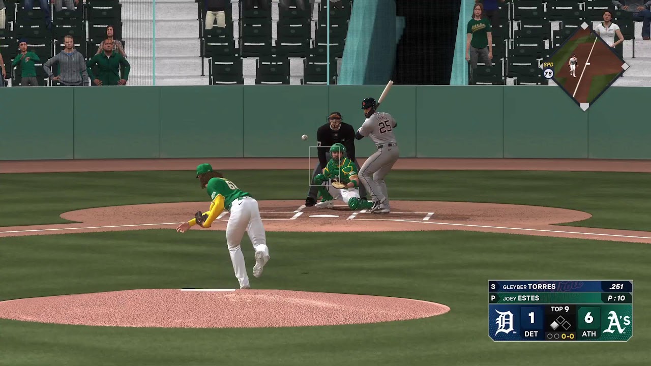 MLB 25 The Show Tigers @ A's