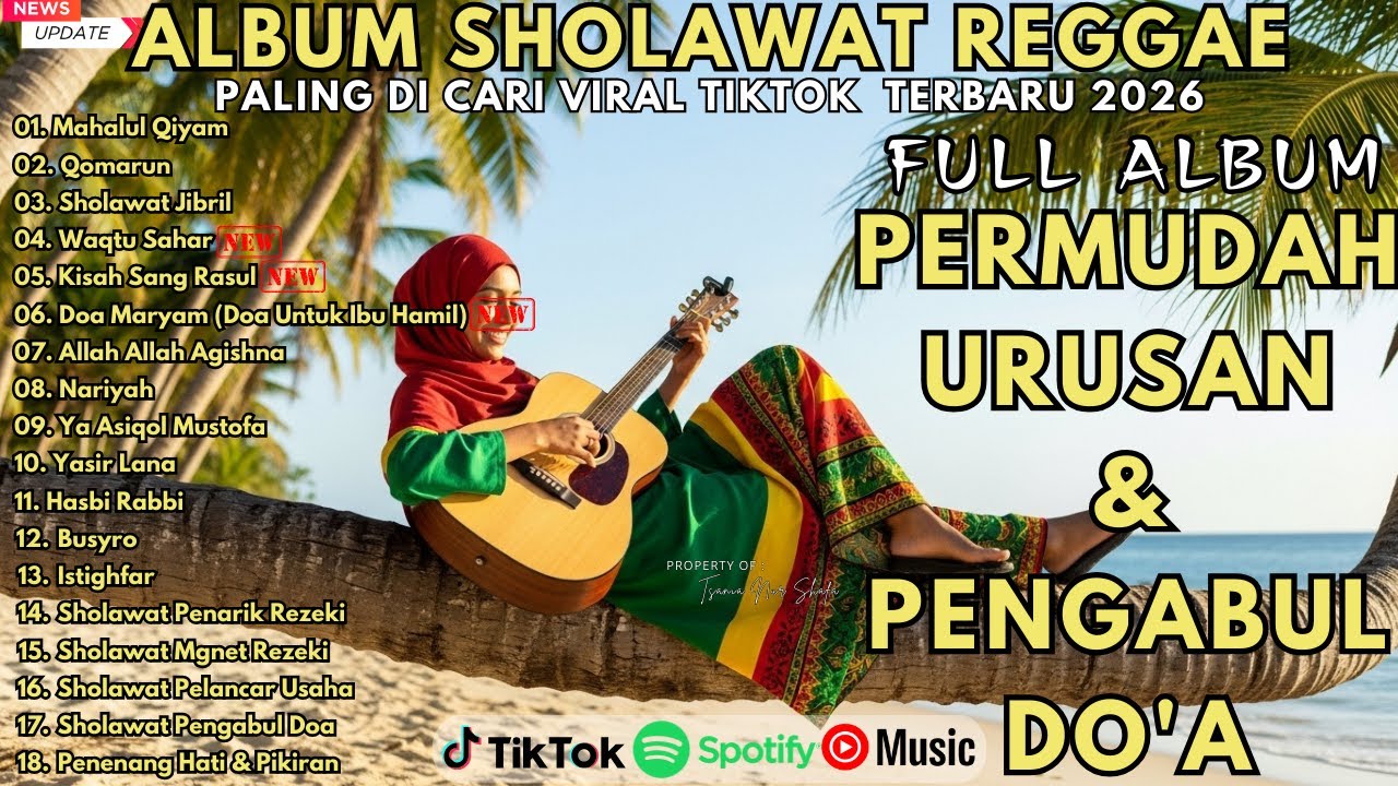 SHOLAWAT NABI MERDU BIKIN HATI ADEM 🎵 REGGAE | SHOLAWAT JIBRIL, WAQTU SAHAR | SHOLAWAT TERBARU