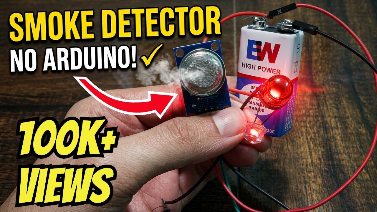 How To Make Smoke Detector Alarm Without Using Arduino || MQ-6 Sensor Methane Gas | LPG Gas | CH4