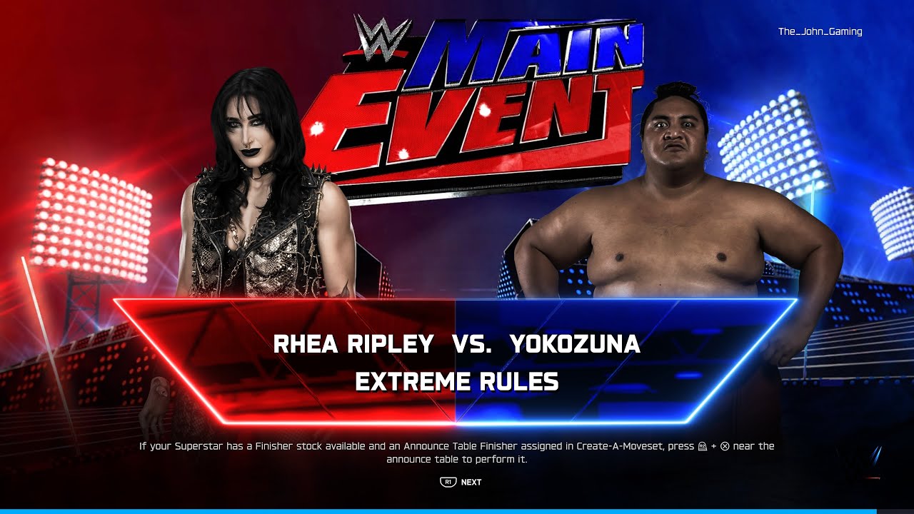 WWE 2K26 | Rhea Ripley Vs Yokozuna Match #5 #shortslive #shortsfeed #shorts
