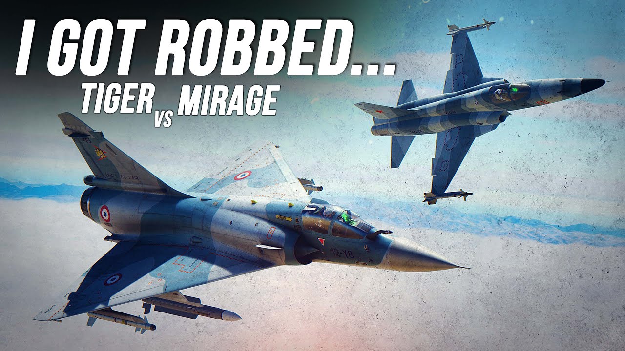 Воздушный бой F-5 Tiger против Mirage 2000 | Цифровой боевой симулятор | DCS |