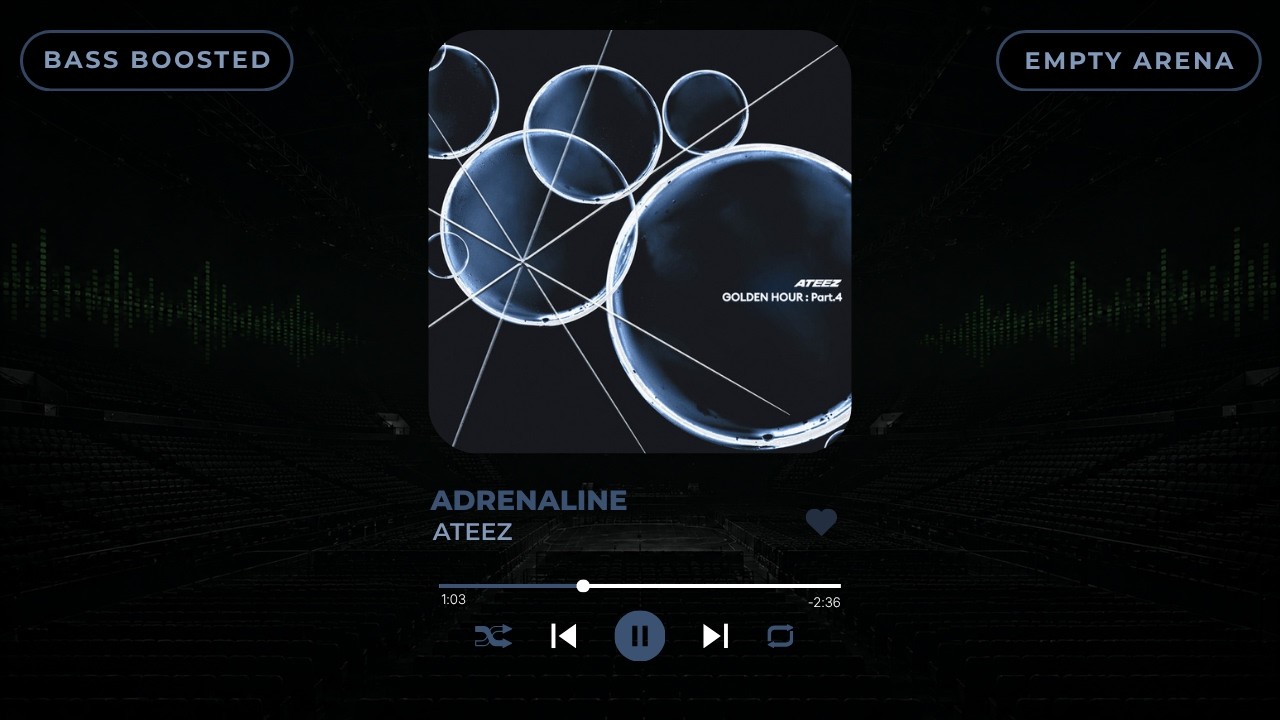 [BASS BOOSTED + EMPTY ARENA] ATEEZ (에이티즈) - ADRENALINE |kpoptifyy