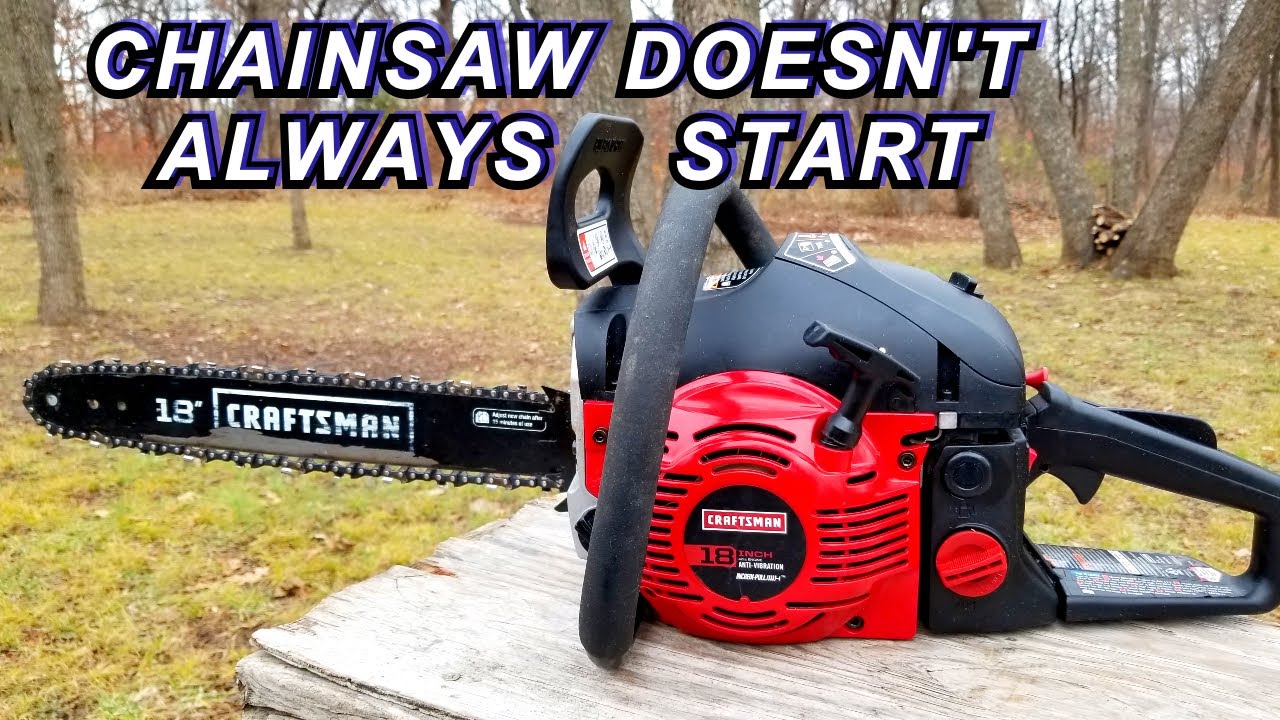 Craftsman chainsaw doesn't  run very well