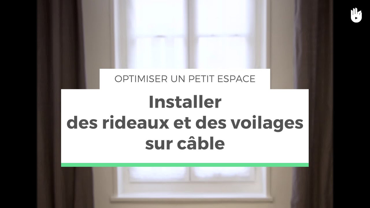 Installer des rideaux et des voilages sur câble | Optimiser un petit espace