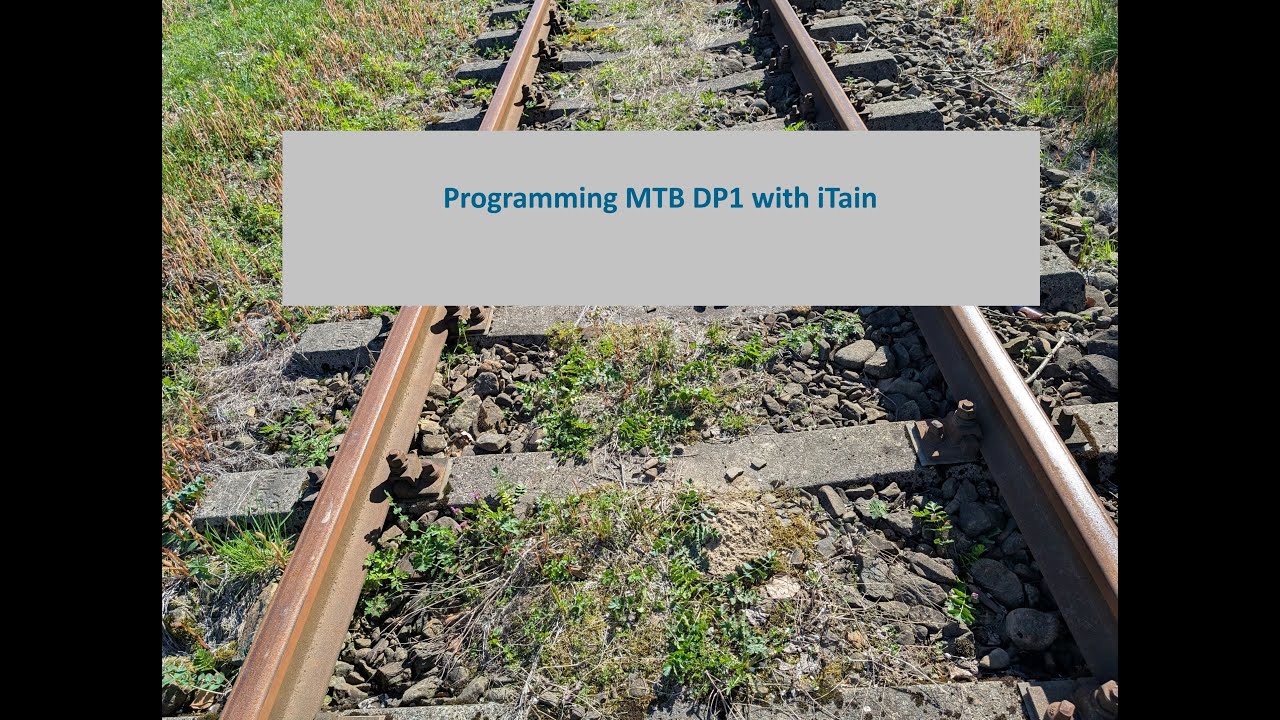Programowanie napędu MTB DP1 przy pomocy iTrain.  Programing DP1 with iTrain